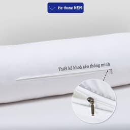 Thumbnail Gối Ôm Lông Vũ He thong NEM Cao Cấp Ruột Lõi Gối Lông Vũ Ôm Ngủ Dài 1m 35x100cm Lông Vũ Nhân Tạo Ôm Mềm Mịn 2