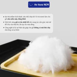 Thumbnail Gối Ôm Lông Vũ He thong NEM Cao Cấp Ruột Lõi Gối Lông Vũ Ôm Ngủ Dài 1m 35x100cm Lông Vũ Nhân Tạo Ôm Mềm Mịn 3