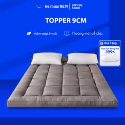 Thumbnail Nệm Topper Dày 9cm He thong NEM Cao Cấp Chính Hãng Tấm Nệm Đệm Topper Toper Làm Mềm Đệm Nệm Trải Giường Xuất Nhật 1