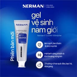 Thumbnail Gel vệ sinh nam giới Nerman IT CLEAN hương vị hoa quả 100ml/chai 2