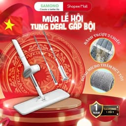 Thumbnail SAMONO Cây Lau Nhà Tự Vắt Thông Minh Bonbox BCT701 Đầu Xoay 360 Độ Linh Hoạt, Chổi Lau Nhà Tự Vắt Lau Sạch Mọi Góc 1