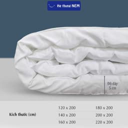 Thumbnail Tấm Topper Nệm Dày 5cm He thong NEM Chính Hãng Tấm Nệm Đệm Topper Toper Làm Mềm Đệm Nệm Trải Giường Xuất Nhật 2