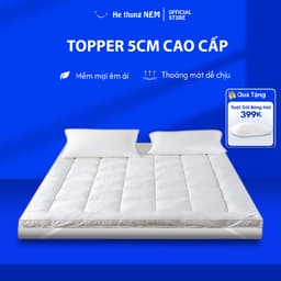 Thumbnail Tấm Topper Nệm Dày 5cm He thong NEM Chính Hãng Tấm Nệm Đệm Topper Toper Làm Mềm Đệm Nệm Trải Giường Xuất Nhật 1