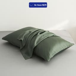 Thumbnail Vỏ Gối Nằm Lụa Tencel 60s He thong Nem Size 50x70 40x60 cm Màu Trơn Mềm Mại Mát Mẻ 3