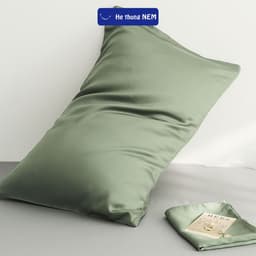 Thumbnail Vỏ Gối Nằm Lụa Tencel 60s He thong Nem Size 50x70 40x60 cm Màu Trơn Mềm Mại Mát Mẻ 4