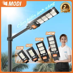 Thumbnail Đèn Năng Lượng Mặt Trời MODI SOLAR, Đèn Led Năng Lượng Mặt Trời Chip Led Siêu Sáng 1