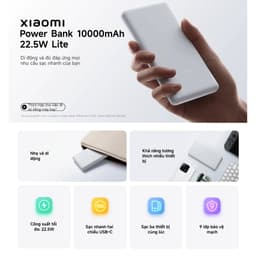 Thumbnail Sạc Dự Phòng Xiaomi Power Bank 10000mAh 22.5W Lite TH | Sạc Nhanh | Sạc Cùng Lúc Nhiều Thiết Bị | Bảo Hành 12 Tháng 3