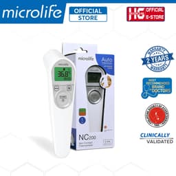 Thumbnail Nhiệt Kế Điện Tử Hồng Ngoại Microlife NC200 | Phát Hiện Sốt Nhanh , Độ Chính Xác Cao 3 Trong 1 1
