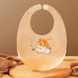 Thumbnail Yếm Máng silicone Hình Trứng KidAndMom siêu nhẹ siêu mềm mại có nấc điều chỉnh 2