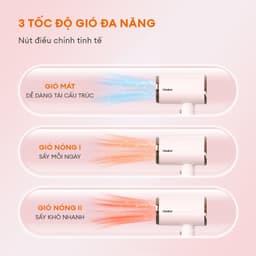 Thumbnail Máy sấy tóc 2 chiều nóng lạnh GAABOR GHD-N1000D ánh sáng xanh diệt khuẩn, bảo vệ tóc công suất 1000W 4