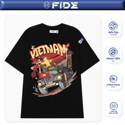 Thumbnail Áo thun FIDE Việt Nam phông unisex form rộng local brand nam nữ cổ tròn oversize - AT167 1