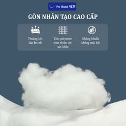 Thumbnail Ruột Gối Hơi Cao Cấp He thong NEM 50x70 Lõi Gối Đầu Bông Gòn Người Lớn Nằm Ngủ Chuẩn Khách Sạn 5 Sao Cao Cấp 2