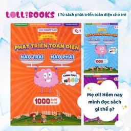 Thumbnail Sách IQ Cho Bé 2 3 4 5 6 tuổi phát triển toàn diện não trái não phải toán tư duy logic nhận thức hình ảnh - LOLLIBOOKS 1