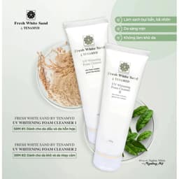Thumbnail Sữa Rửa Mặt Trắng Da Tenamyd Fresh White Sand UV Whitening Foam Cleanser II 120g Cho Da Khô Nhạy Cảm 4