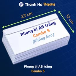 Thumbnail Phong bì thư, Phong bì A6, A5, A4 trắng giấy chất lượng cao có keo dán sẵn tiện dụng 3