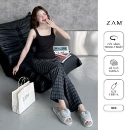 Thumbnail SHE BY ZAM  - ÁO CÓ ĐỆM NGỰC & QUẦN KẺ TARTAN 4
