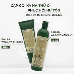 Thumbnail Cặp dầu gội Weilaiya gừng 400ml và dầu xả gừng 250ml kích mọc tóc dưỡng tóc chắc khỏe 3