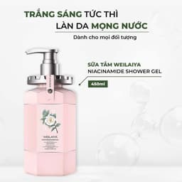 Thumbnail Sữa tắm trắng da hương hoa trà Weilaiya Niacinamide Shower Gel thơm lâu, dưỡng da toàn thân 450ml 2