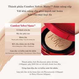 Thumbnail Phấn Nước Kiềm Dầu Espoir Pro Tailor Be Velvet Cover Cushion New Class 2024 SPF34 PA++ 13gx2 3