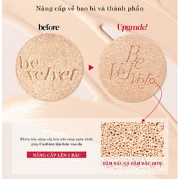 Thumbnail Phấn Nước Kiềm Dầu Espoir Pro Tailor Be Velvet Cover Cushion New Class 2024 SPF34 PA++ 13gx2 4
