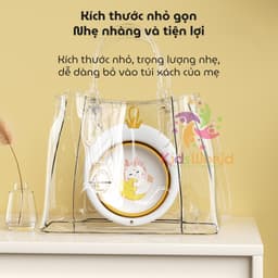 Thumbnail Chậu rửa mặt gấp gọn cho bé siêu tiện lợi hình thú KidAndMom, đa dạng hình ảnh màu sắc 4