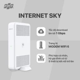 Thumbnail Combo SKY F2 - Modem Wifi 6 Thế hệ mới & Gói Wifi 1 Gbps & Truyền hình Max FPT Play 1