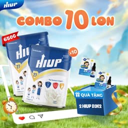 Thumbnail Thực Phẩm Dinh Dưỡng HIUP [COMBO 10 LON] Tăng Chiều, Cao Tăng Cân Cho Trẻ Từ 2 Đến 15 Tuổi Từ Hoa Kỳ - Lon 650g 1