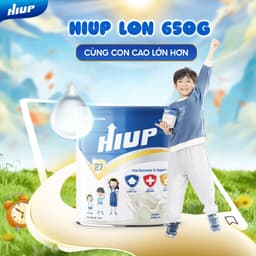 Thumbnail Thực Phẩm Dinh Dưỡng Hiup Tăng Chiều Cao, Tăng Cân Và Tăng Sức Đề Kháng Cho Trẻ Từ 2 Đến 15 Tuổi Từ Hoa Kỳ - Lon 650g 1