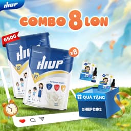 Thumbnail Thực Phẩm Dinh Dưỡng Hiup [COMBO 8 LON] Tăng Chiều Cao, Tăng Cân Cho Trẻ Từ 2 Đến 15 Tuổi Từ Hoa Kỳ - Lon 650g 1