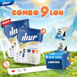 Thumbnail Thực Phẩm Dinh Dưỡng Hiup Tăng Chiều Cao [COMBO 9 LON] Tăng Cân, Phát Triển Toàn Diện Cho Trẻ 2 Đến 15 Tuổi Từ Hoa Kỳ 1