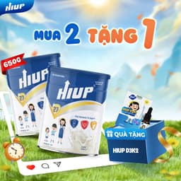 Thumbnail Thực Phẩm Dinh Dưỡng Hiup Tăng Chiều Cao - COMBO 2 TẶNG 1 (VITAMIN D3K2) Cho Trẻ Từ 2 Đến 15 Tuổi, Nguyên Liệu Hoa Kỳ 1