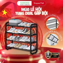 Thumbnail Kệ Để Giày 4 Tầng 5 tầng Samono BFS221201 Thiết Kế Thông Minh Gọn Nhẹ Chắc Chắn Dễ Dàng Lắp Ráp 1