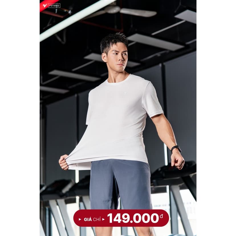 Ảnh Áo ThunThể Thao Nam TORANO ngắn tay trơn cổ tròn mềm co giãn thể thao basic TS002 4