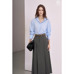 Thumbnail Váy xếp ly dáng dài MOLLYNISTA công sở cao cấp thanh lịch nữ tính tôn dáng (không kèm belt) 4