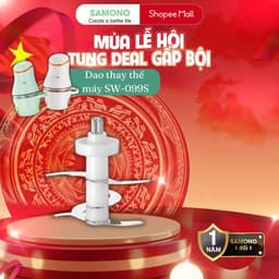 Thumbnail Cối thủy tinh/Dao xay thay thế cho máy xay mini Samono SW-099S loại 300ml, mẫu mới, chat để được tư vấn 1