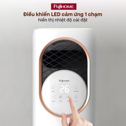 Thumbnail Quạt Làm Mát, Sưởi Ấm và Tạo ẩm 4 mùa Fujihome AC01 Màn hình điều khiển LED cảm ứng - BH 24 tháng 3