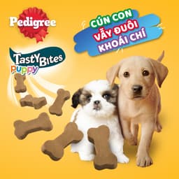 Thumbnail PEDIGREE Tasty Bites Bánh thưởng cho chó con dạng xương gặm – Vị Gà và Rau Củ - 50g 1