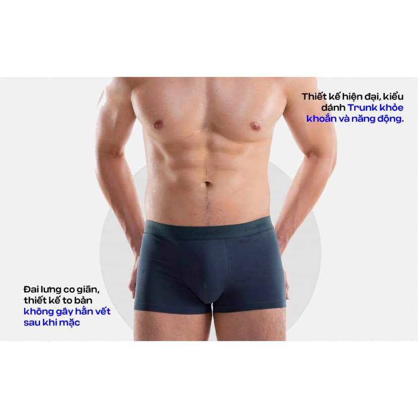 Ảnh Combo 5 quần lót sịp nam Trunk Cotton co giãn thoải mái Coolmate (màu ngẫu nhiên) 3