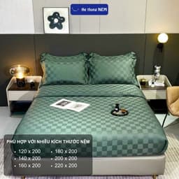 Thumbnail Bộ Chăn Ga Gối Đệm 5 Món Cotton 5F He thong NEM Cao Cấp Bộ Vỏ Chăn Drap Ra Gối Nệm Đệm Phủ Trải Giường 4