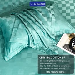 Thumbnail Bộ Chăn Ga Gối Đệm 5 Món Cotton 5F He thong NEM Cao Cấp Bộ Vỏ Chăn Drap Ra Gối Nệm Đệm Phủ Trải Giường 2