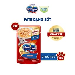 Thumbnail Combo 12 Thức ăn ướt cho mèo Silver Spoon dạng sốt/dạng thạch 60g/gói (nhiều vị) 3