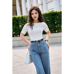 Thumbnail Áo Thun 𝐂𝐂𝐇𝐀𝐓 Xếp Kiểu Vera Dáng Ôm Chất Liệu Cao Cấp 14TNC2005OT 2