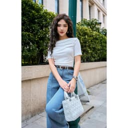 Thumbnail Áo Thun 𝐂𝐂𝐇𝐀𝐓 Xếp Kiểu Vera Dáng Ôm Chất Liệu Cao Cấp 14TNC2005OT 1