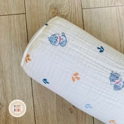 Thumbnail Gối ôm dài 60cm cho bé PETIT BEBE muslin thấm hút thoáng khí an toàn họa tiết đáng yêu 4
