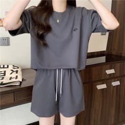 Thumbnail SET Bộ Quần Áo Nữ Thêu Hình Động Vật NAD Unisex - Đồ Bộ Thể Thao Nữ Chất Cotton Mặc Đi Chơi Du Lịch Ullzang 3