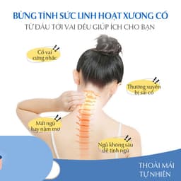 Thumbnail Gối kê cổ chữ U cao su non, vải sợi spandex cho văn phòng và du lịch, bảo hành Chính hãng 3