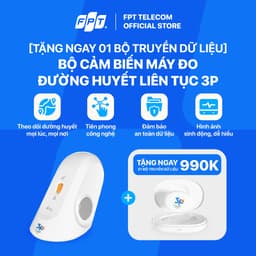 Thumbnail Combo 01 Máy đo đường huyết liên tục 3P (combo bao gồm 01 Bộ truyền dữ liệu 3P và 01 Bộ cảm biến 3P) 1