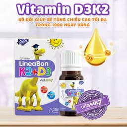 Thumbnail LineaBon Vitamin D3 K2 Vitamin Phát Triển Tăng Chiều Cao Cho Bé 10ml 3