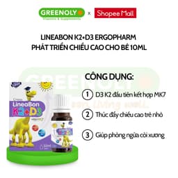 Thumbnail LineaBon Vitamin D3 K2 Vitamin Phát Triển Tăng Chiều Cao Cho Bé 10ml 2