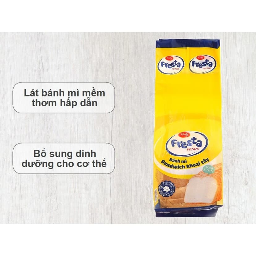 Ảnh Combo 3 Túi Bánh mì Sandwich Khoai Tây Fresta - HSD 15 ngày kể từ NSX 4